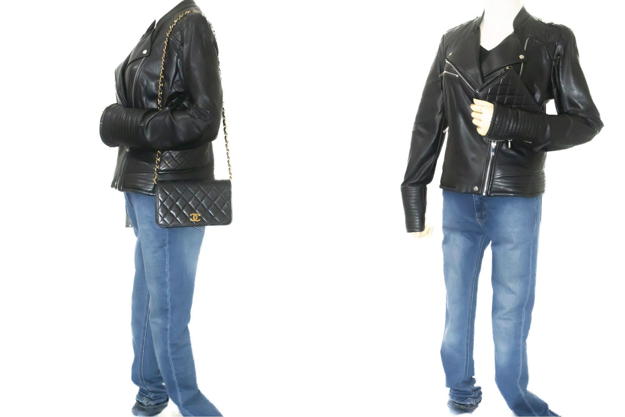 Chanel Black Leather Shoulder Bag (Pre-Owned) Size ONE SIZE - 11 Thumbnail