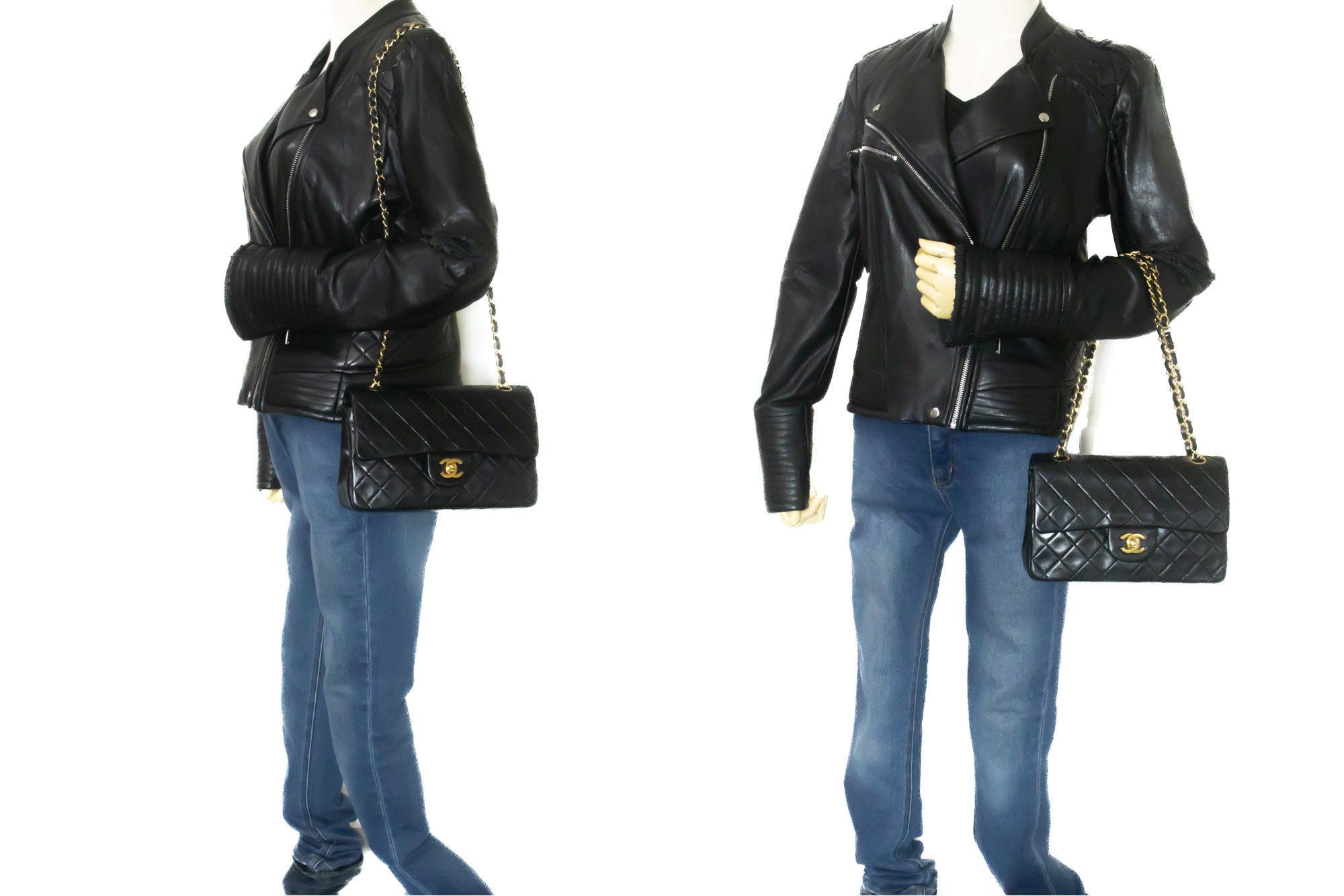 Chanel Black Leather Shoulder Bag (Pre-Owned) Size ONE SIZE - 11 Thumbnail