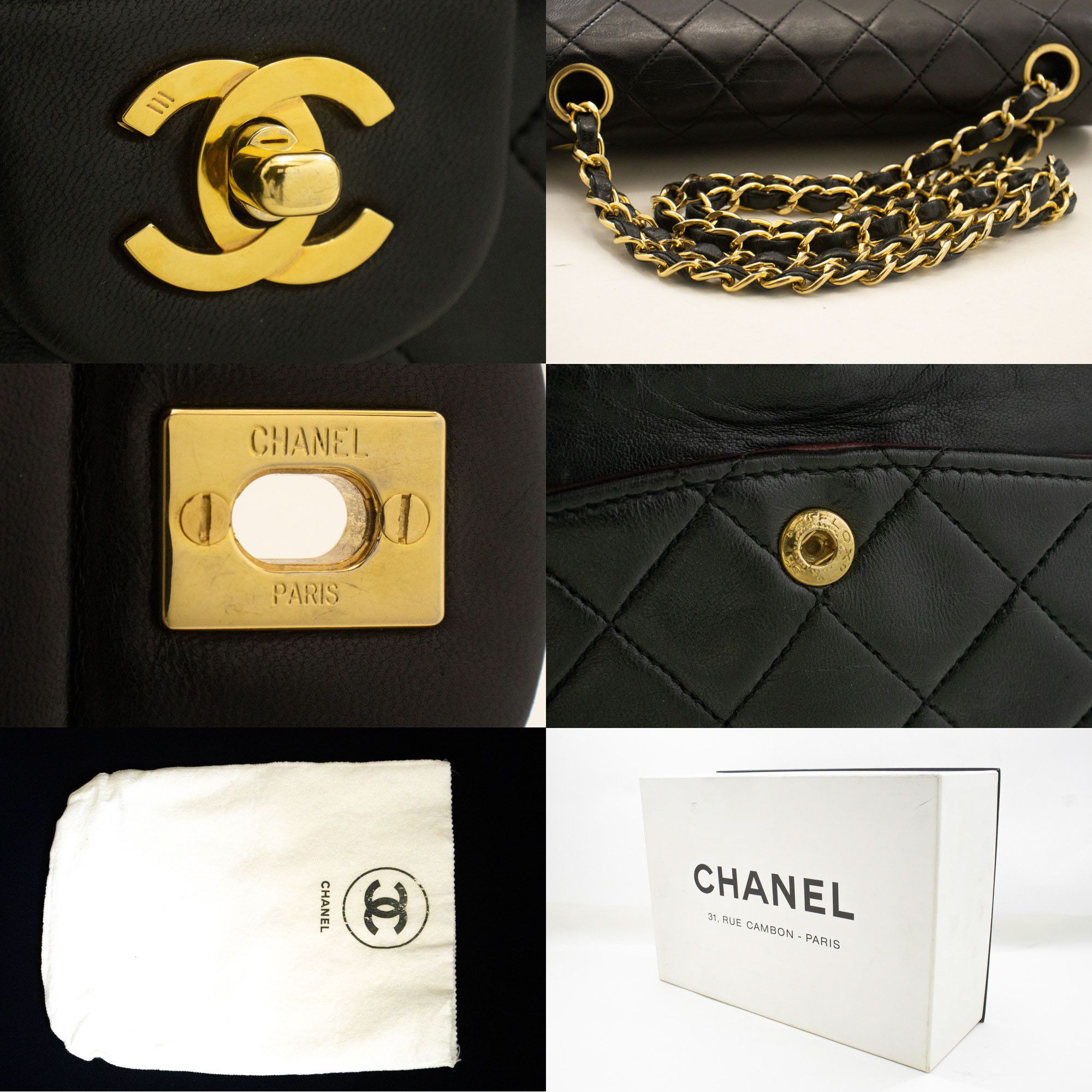 Chanel Black Leather Shoulder Bag (Pre-Owned) Size ONE SIZE - 6 Thumbnail