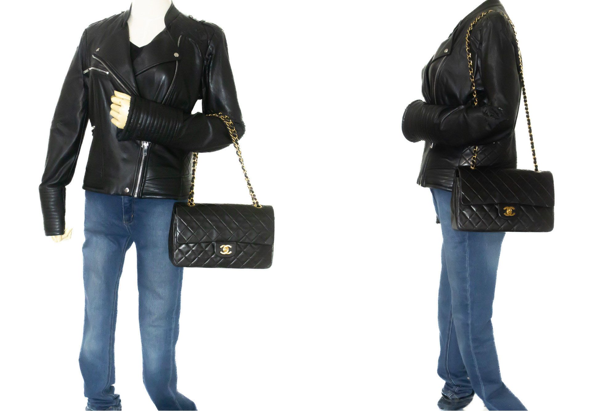 Chanel Black Leather Shoulder Bag (Pre-Owned) Size ONE SIZE - 11 Thumbnail