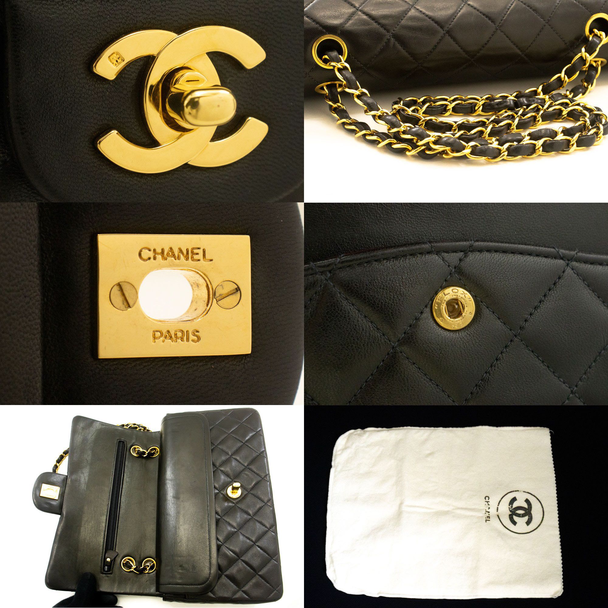 Chanel Black Leather Shoulder Bag (Pre-Owned) Size ONE SIZE - 6 Thumbnail