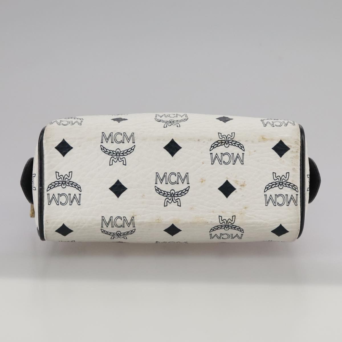 MCM Visetos White Canvas Handbag (Pre-Owned) Size ONE SIZE - 18 Thumbnail