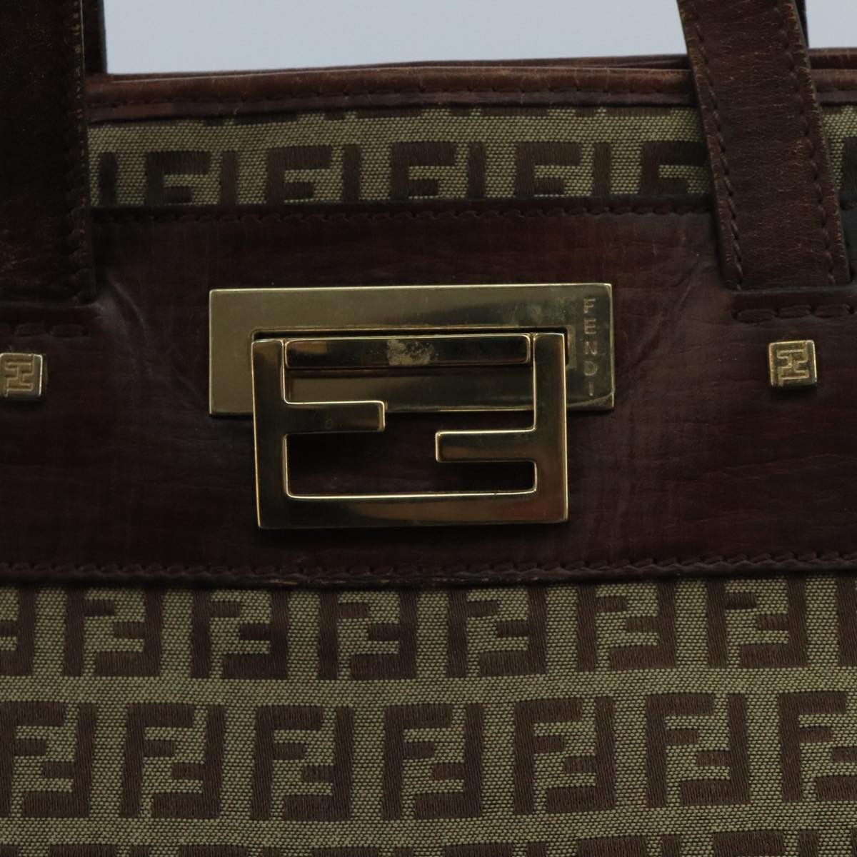 Fendi Zucchino Beige Canvas Tote Bag (Pre-Owned) Size ONE SIZE - 11 Thumbnail