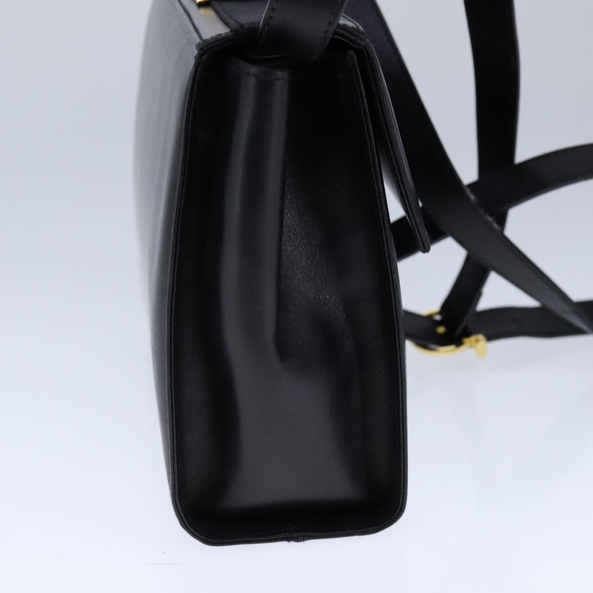 Salvatore Ferragamo Gancini Black Leather Shoulder Bag (Pre-Owned) Size ONE SIZE - 3 Thumbnail