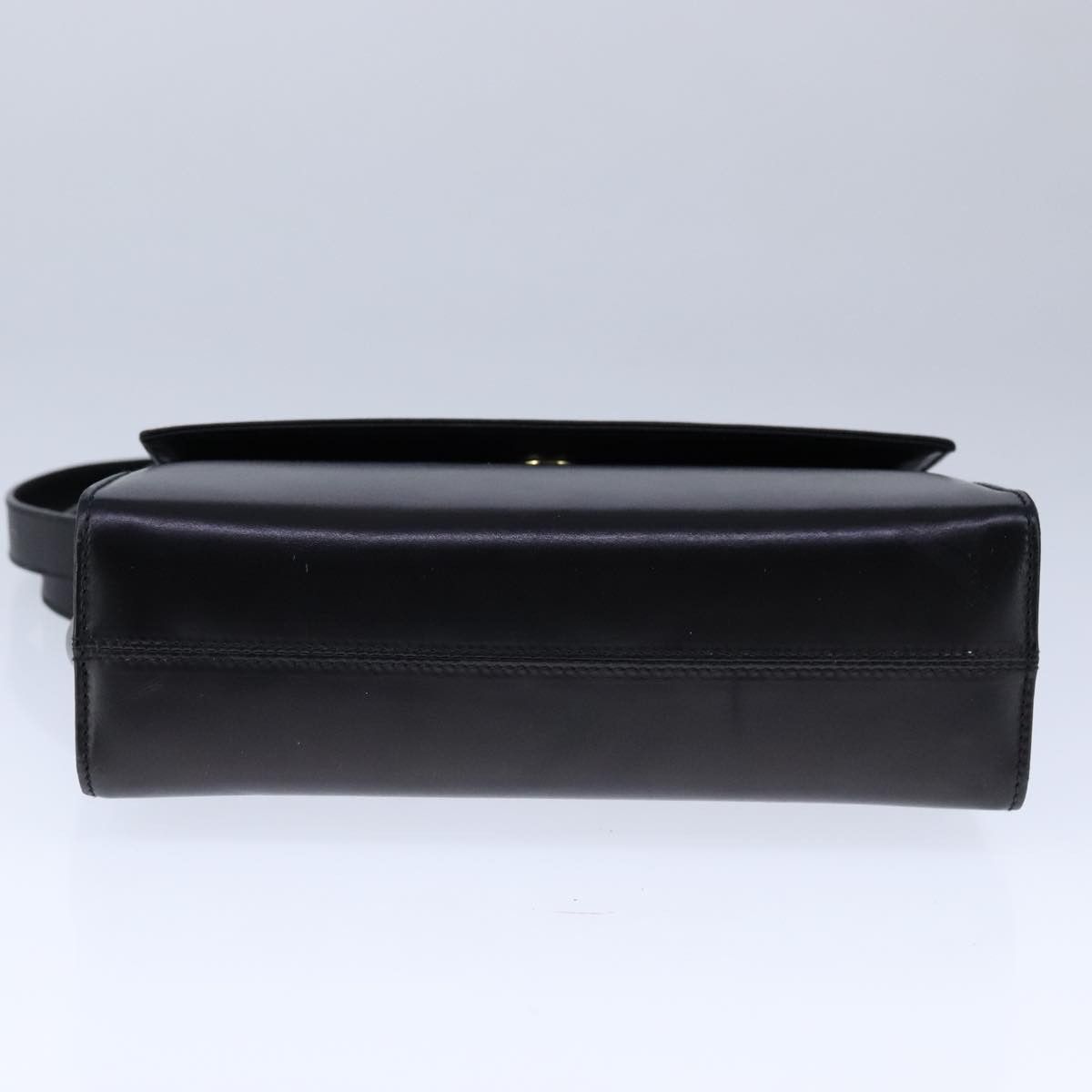 Salvatore Ferragamo Gancini Black Leather Shoulder Bag (Pre-Owned) Size ONE SIZE - 17 Thumbnail