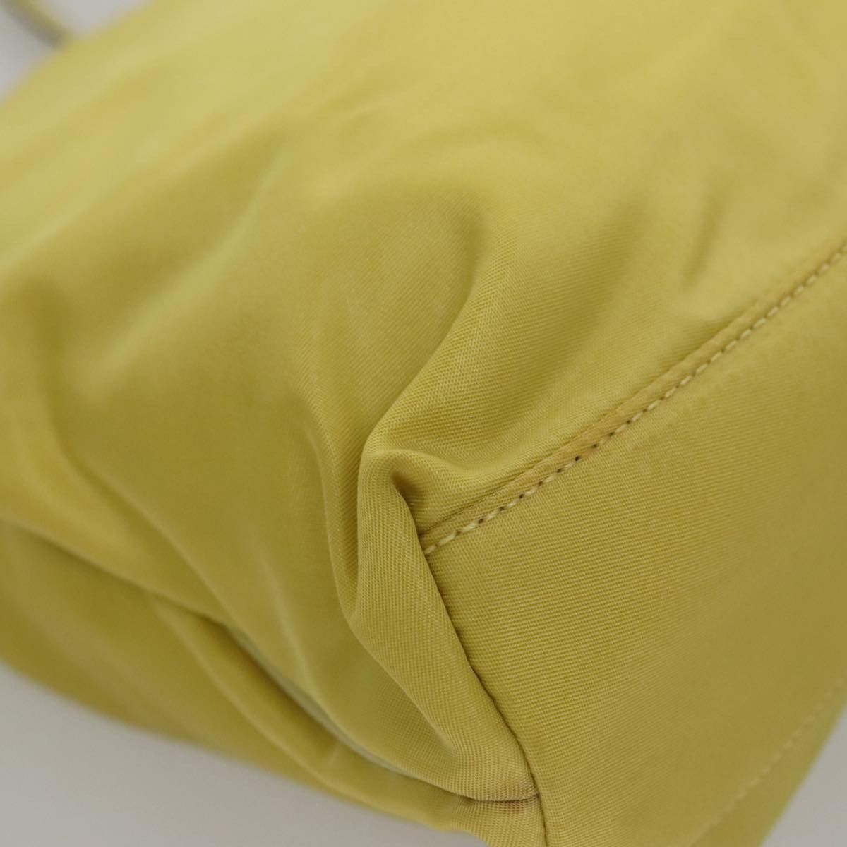 Prada Tessuto Yellow Synthetic Tote Bag (Pre-Owned) Size ONE SIZE - 9 Thumbnail
