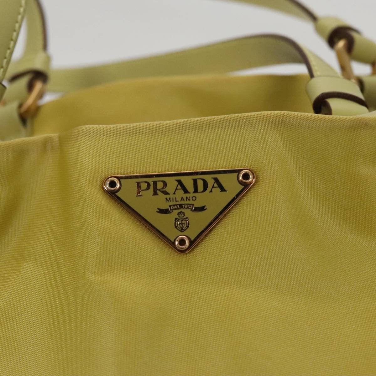 Prada Tessuto Yellow Synthetic Tote Bag (Pre-Owned) Size ONE SIZE - 20 Thumbnail