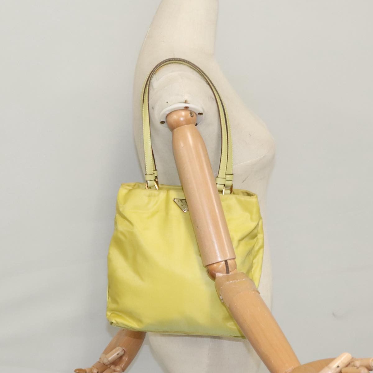Prada Tessuto Yellow Synthetic Tote Bag (Pre-Owned) Size ONE SIZE - 16 Thumbnail