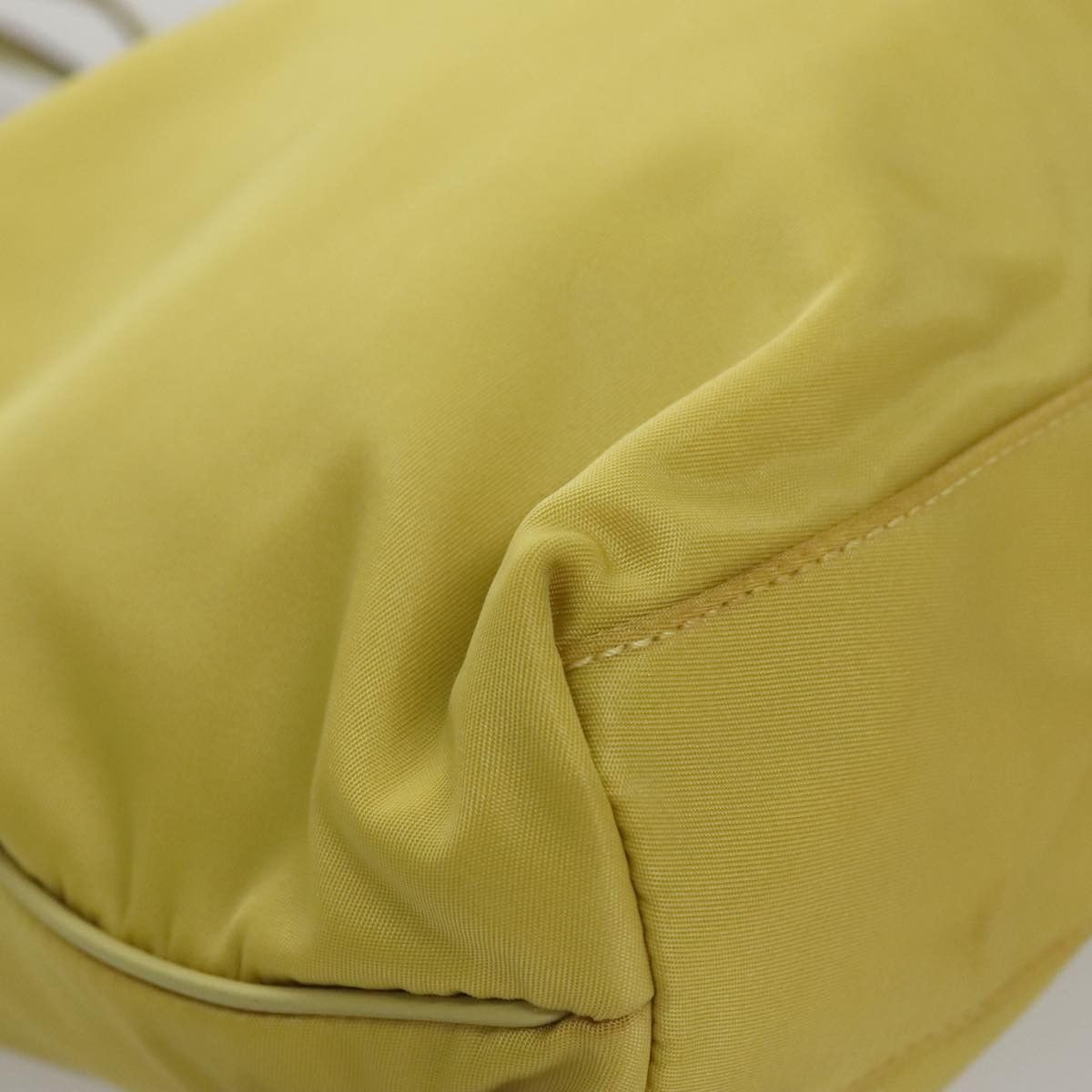Prada Tessuto Yellow Synthetic Tote Bag (Pre-Owned) Size ONE SIZE - 7 Thumbnail