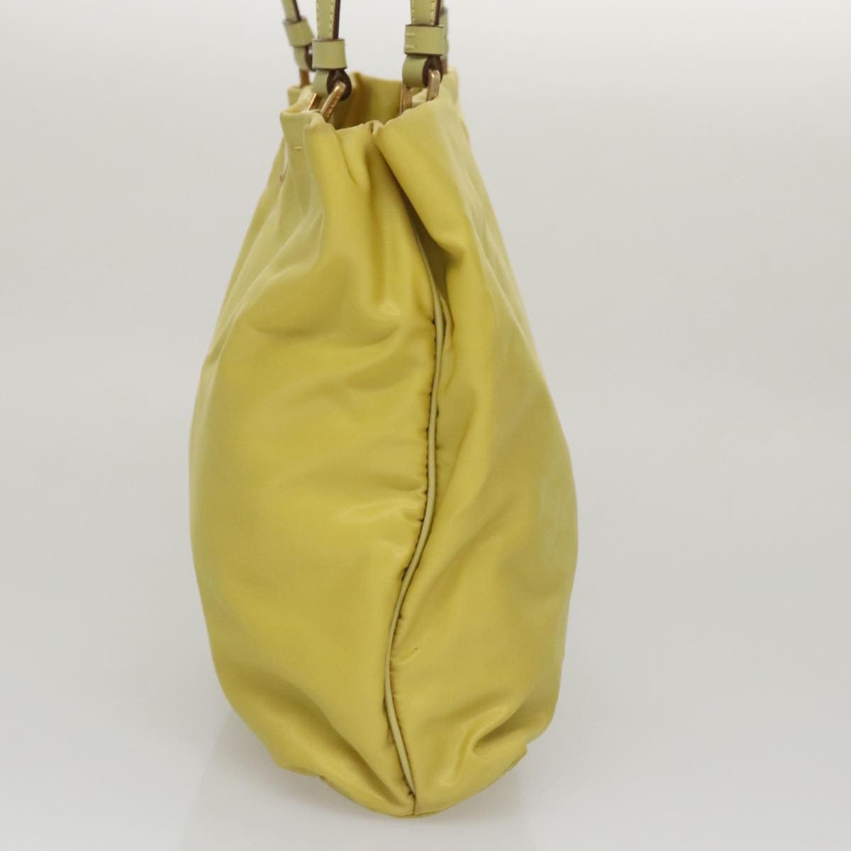 Prada Tessuto Yellow Synthetic Tote Bag (Pre-Owned) Size ONE SIZE - 3 Thumbnail