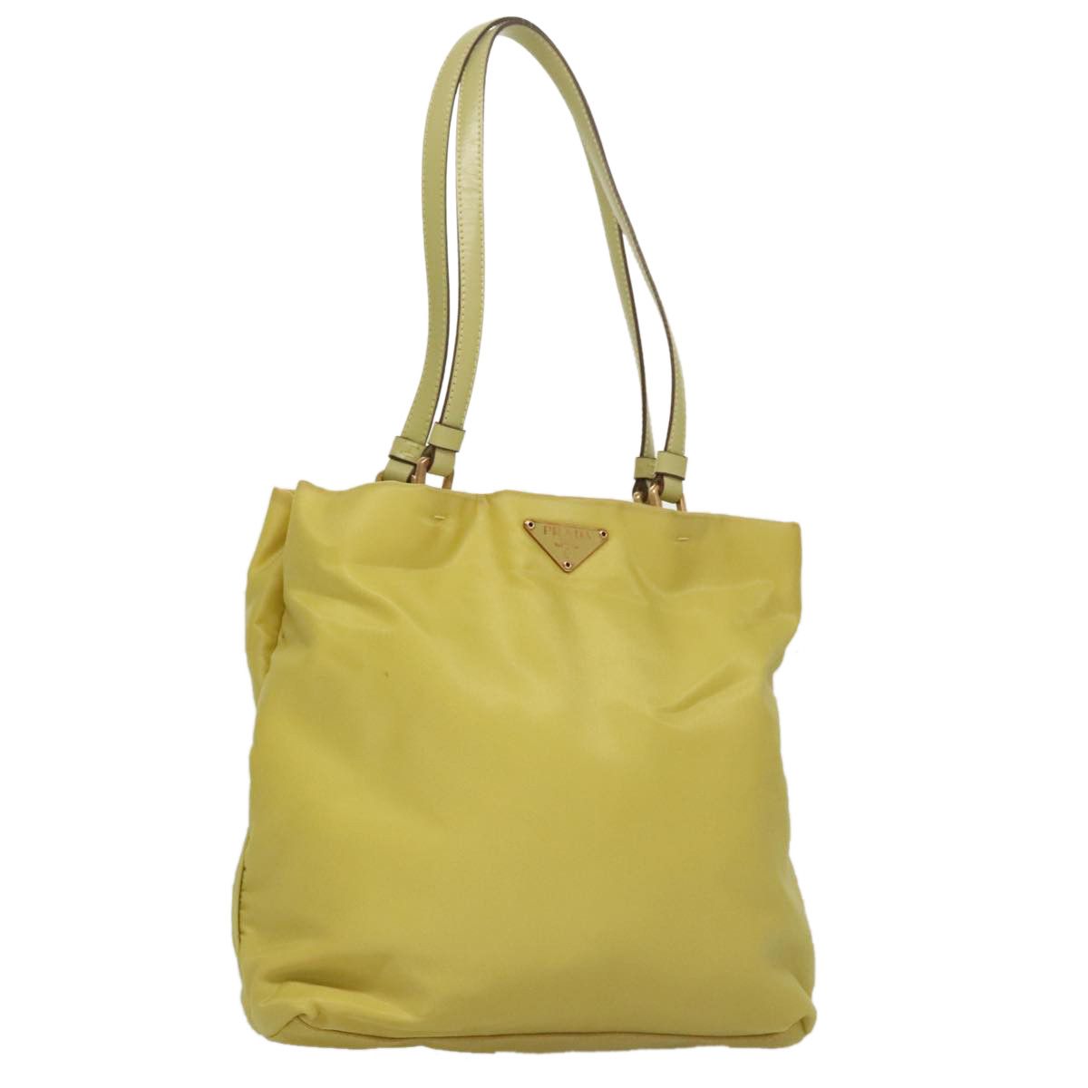 Prada Tessuto Yellow Synthetic Tote Bag (Pre-Owned) Size ONE SIZE - 17 Thumbnail