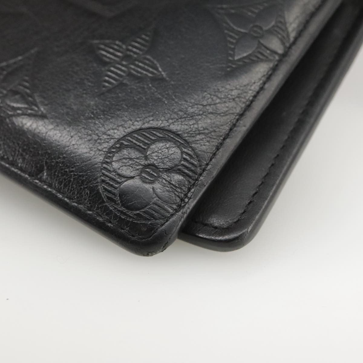 Louis Vuitton Brazza (Monogram Shadow) Black Leather Wallet (Pre-Owned) Size ONE SIZE - 6 Thumbnail