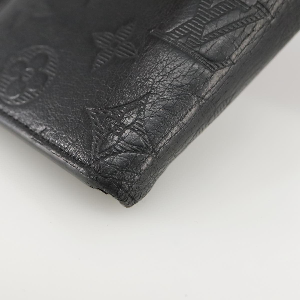 Louis Vuitton Brazza (Monogram Shadow) Black Leather Wallet (Pre-Owned) Size ONE SIZE - 8 Thumbnail
