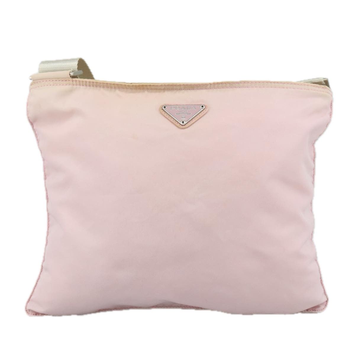 Prada Tessuto Pink Synthetic Shoulder Bag (Pre-Owned) Size ONE SIZE - 17 Thumbnail
