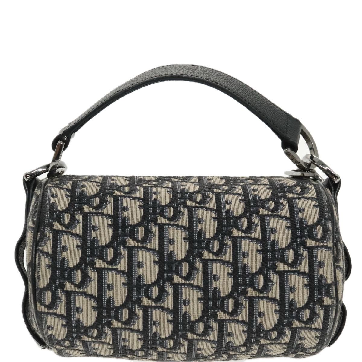 Dior Trotter Navy Canvas Shoulder Bag (Pre-Owned) Size ONE SIZE - 2 Thumbnail
