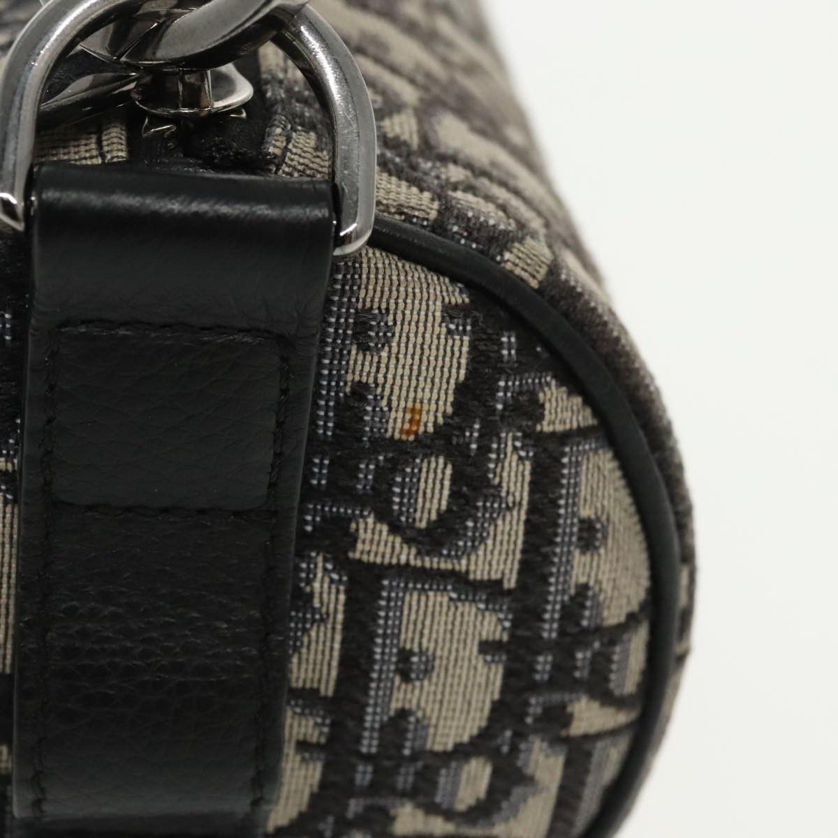 Dior Trotter Navy Canvas Shoulder Bag (Pre-Owned) Size ONE SIZE - 6 Thumbnail