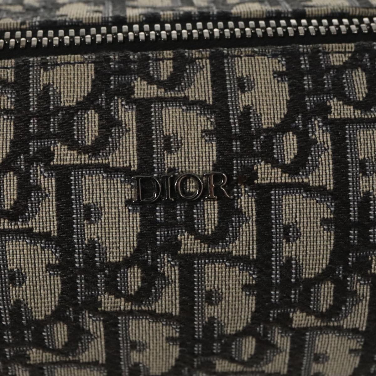Dior Trotter Navy Canvas Shoulder Bag (Pre-Owned) Size ONE SIZE - 10 Thumbnail