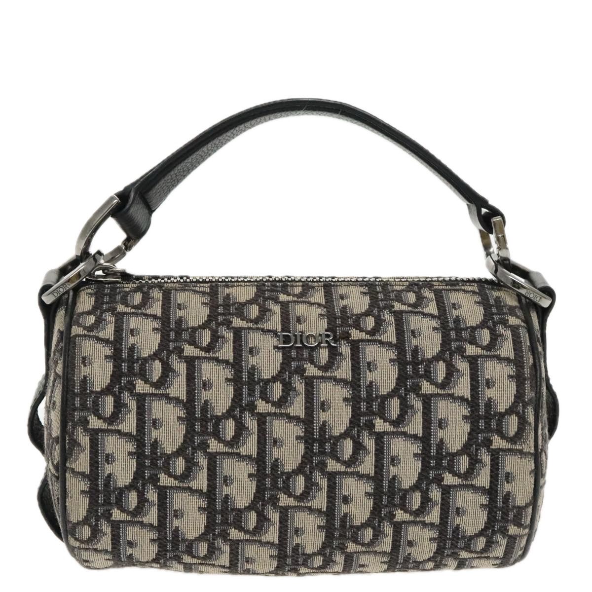 Dior Trotter Navy Canvas Shoulder Bag (Pre-Owned) Size ONE SIZE - 17 Thumbnail