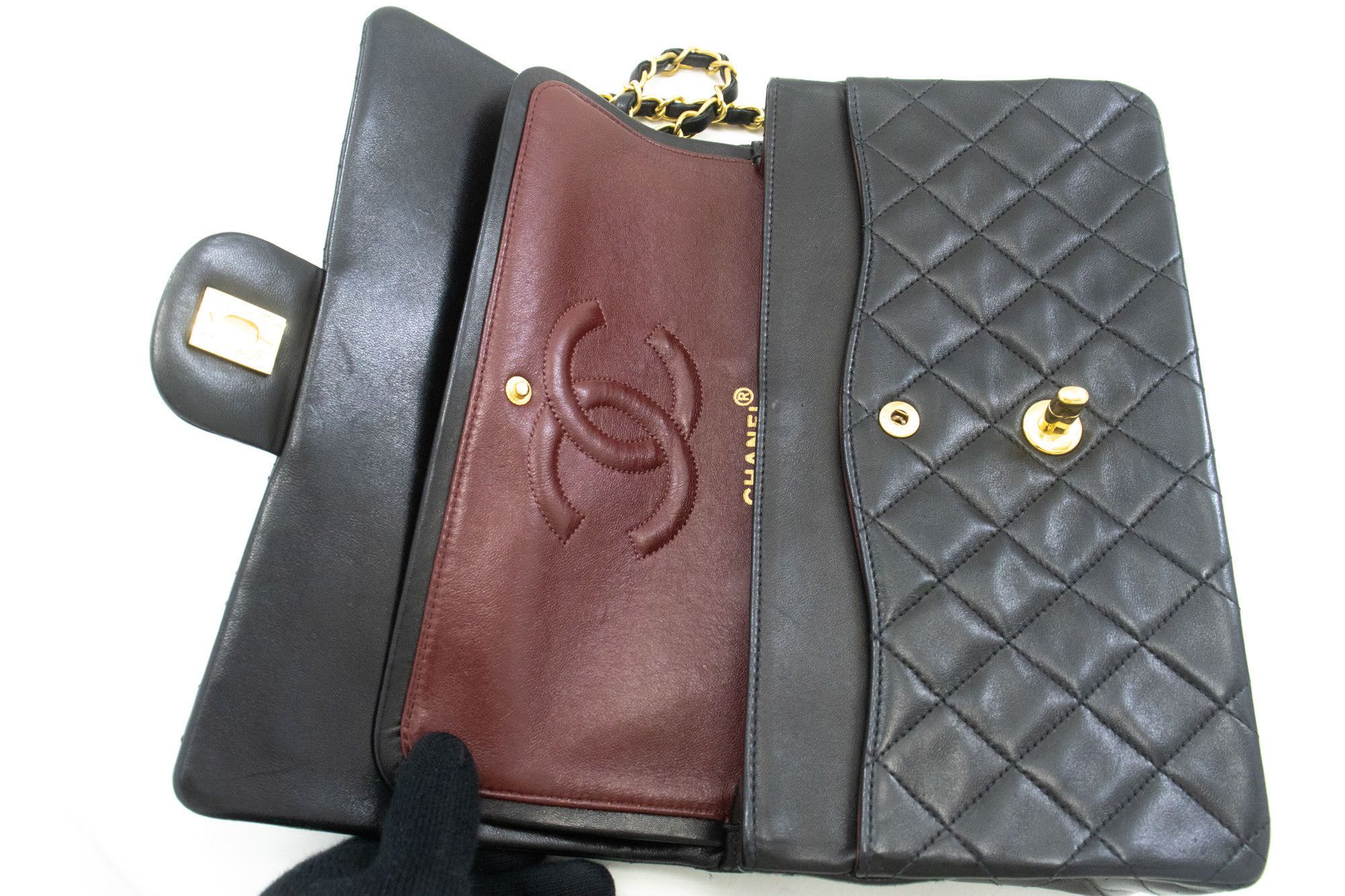 Chanel Black Leather Shoulder Bag (Pre-Owned) Size ONE SIZE - 10 Thumbnail