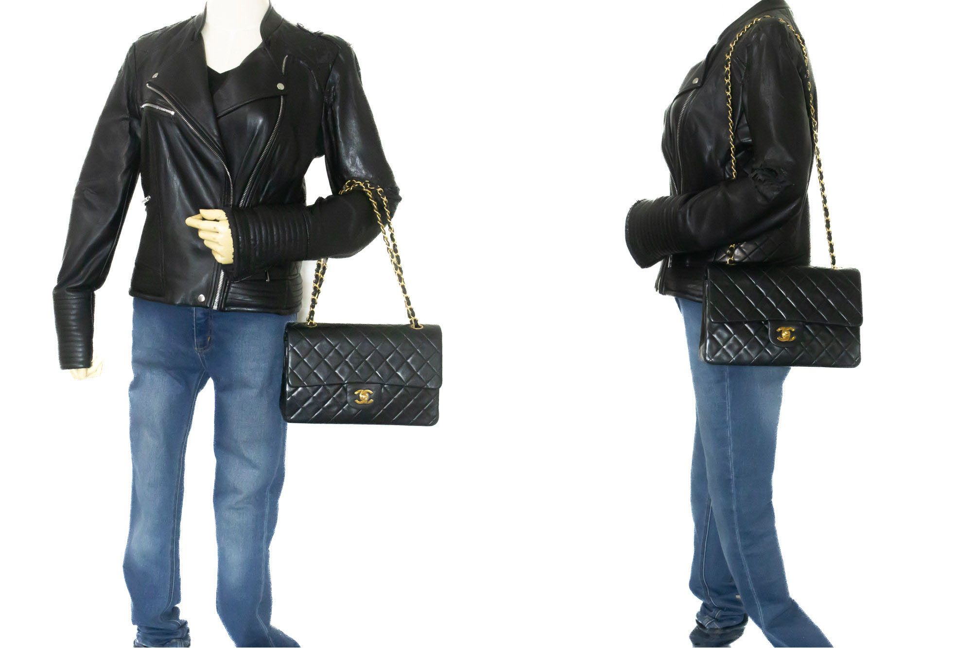 Chanel Black Leather Shoulder Bag (Pre-Owned) Size ONE SIZE - 11 Thumbnail