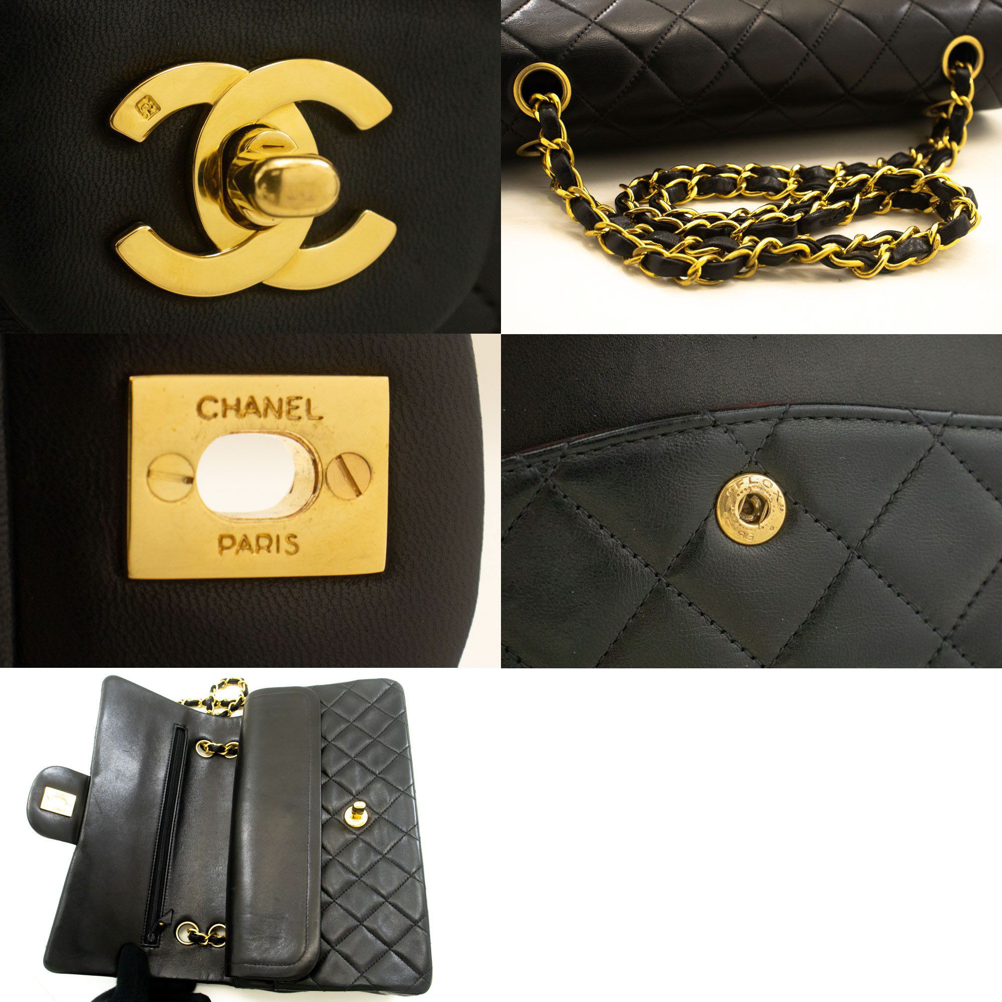Chanel Black Leather Shoulder Bag (Pre-Owned) Size ONE SIZE - 6 Thumbnail