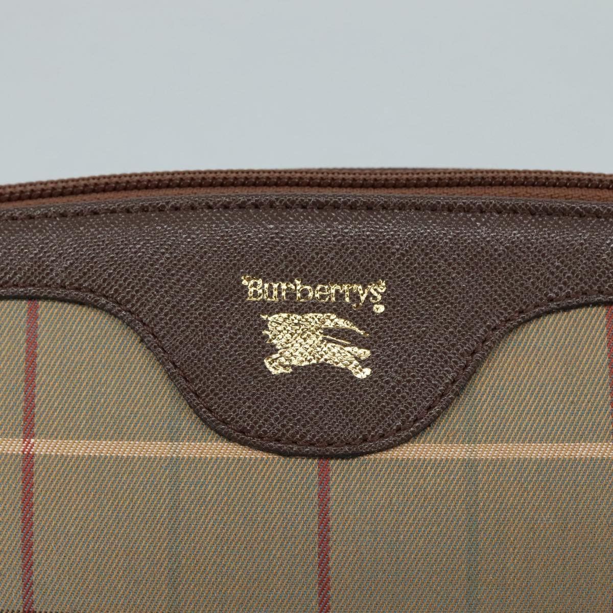Burberry Nova Check Beige Canvas Clutch Bag (Pre-Owned) Size ONE SIZE - 11 Thumbnail