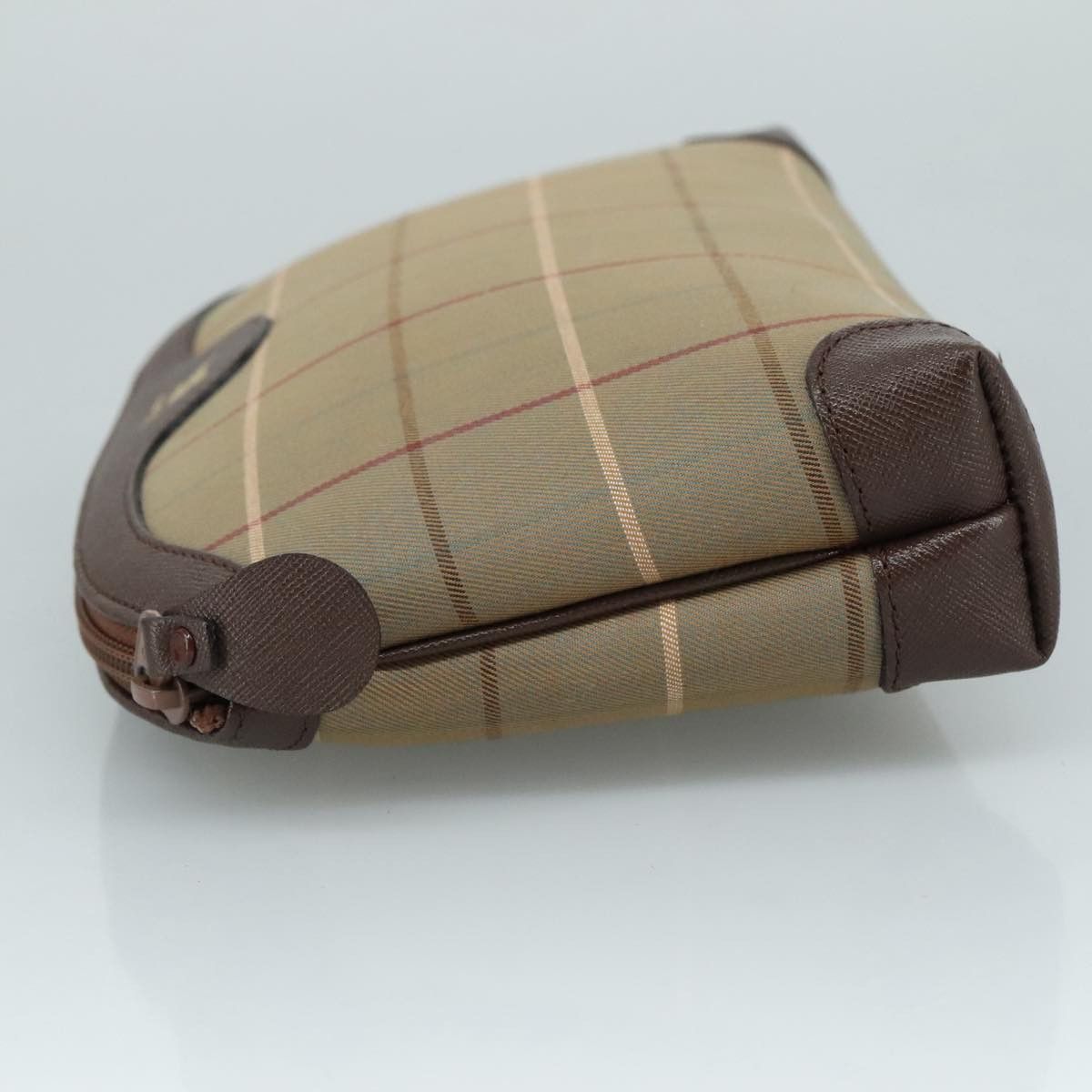 Burberry Nova Check Beige Canvas Clutch Bag (Pre-Owned) Size ONE SIZE - 4 Thumbnail