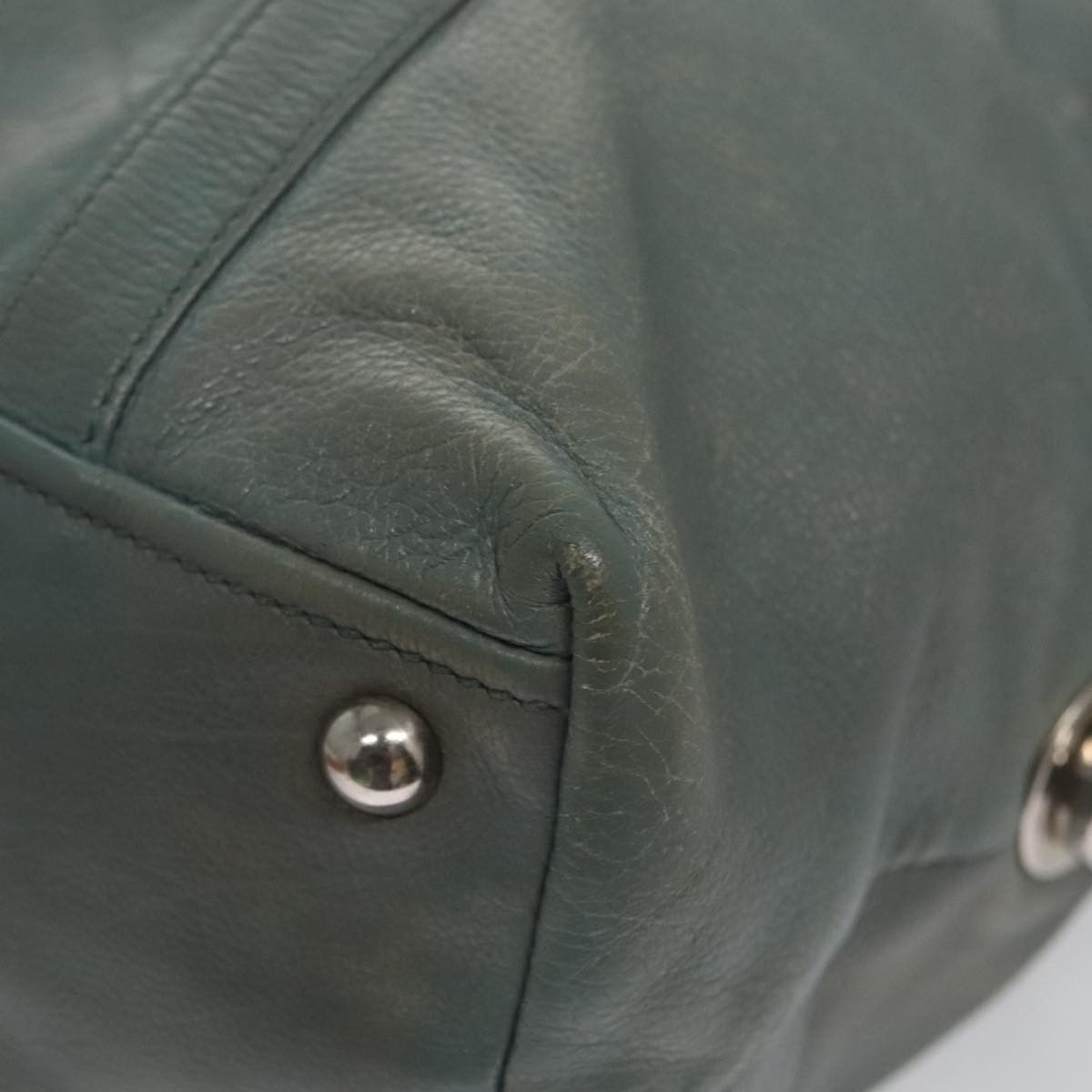 Prada Grey Leather Shoulder Bag (Pre-Owned) Size ONE SIZE - 8 Thumbnail