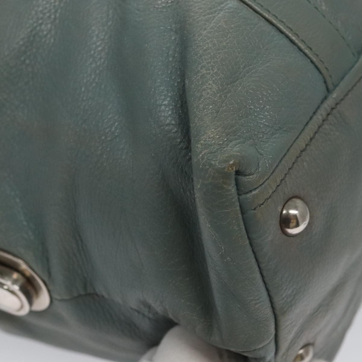 Prada Grey Leather Shoulder Bag (Pre-Owned) Size ONE SIZE - 7 Thumbnail
