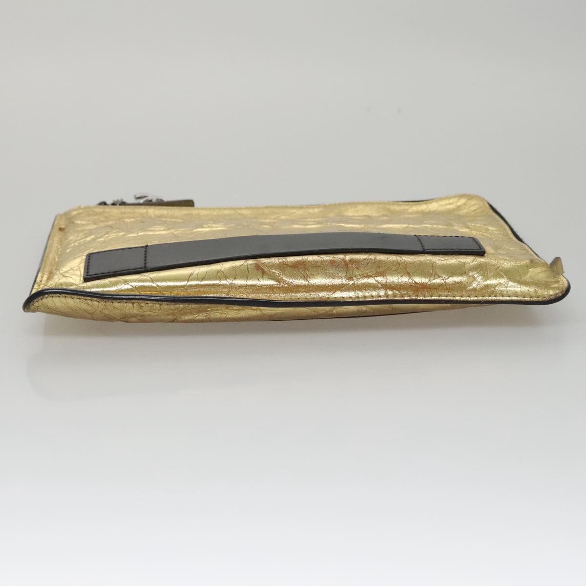 Chanel Coco Mark Gold Leather Clutch Bag (Pre-Owned) Size ONE SIZE - 17 Thumbnail