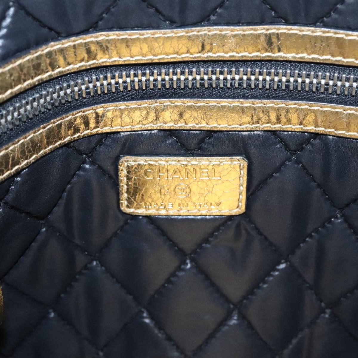 Chanel Coco Mark Gold Leather Clutch Bag (Pre-Owned) Size ONE SIZE - 15 Thumbnail