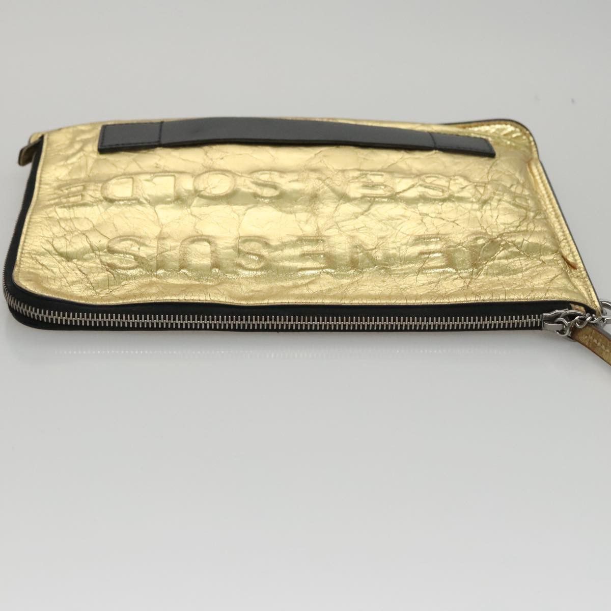 Chanel Coco Mark Gold Leather Clutch Bag (Pre-Owned) Size ONE SIZE - 5 Thumbnail