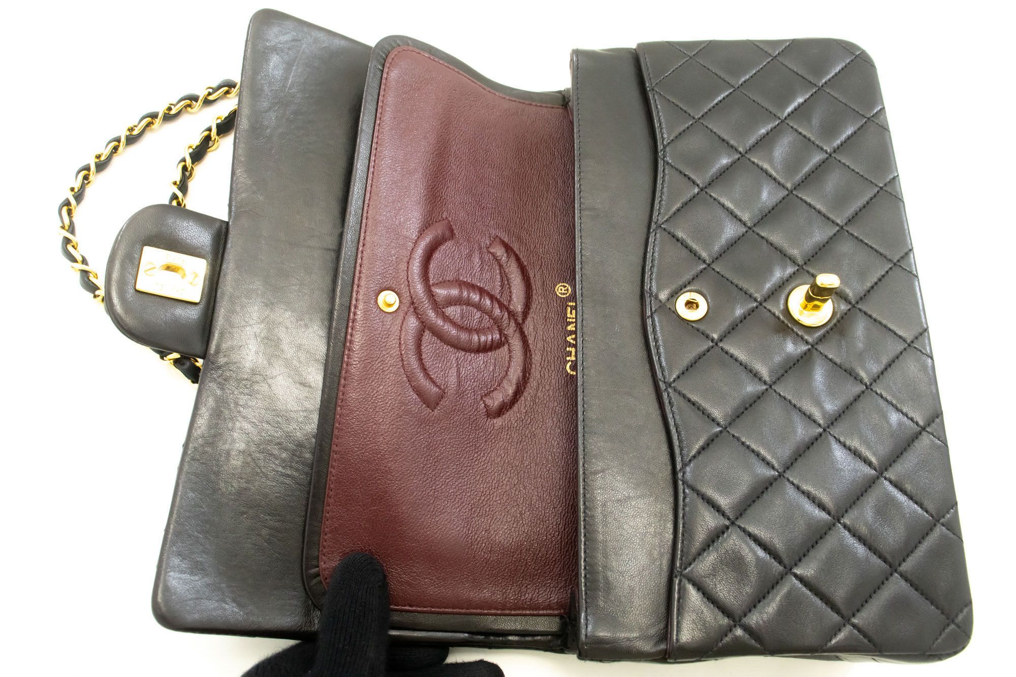 Chanel Black Leather Shoulder Bag (Pre-Owned) Size ONE SIZE - 10 Thumbnail