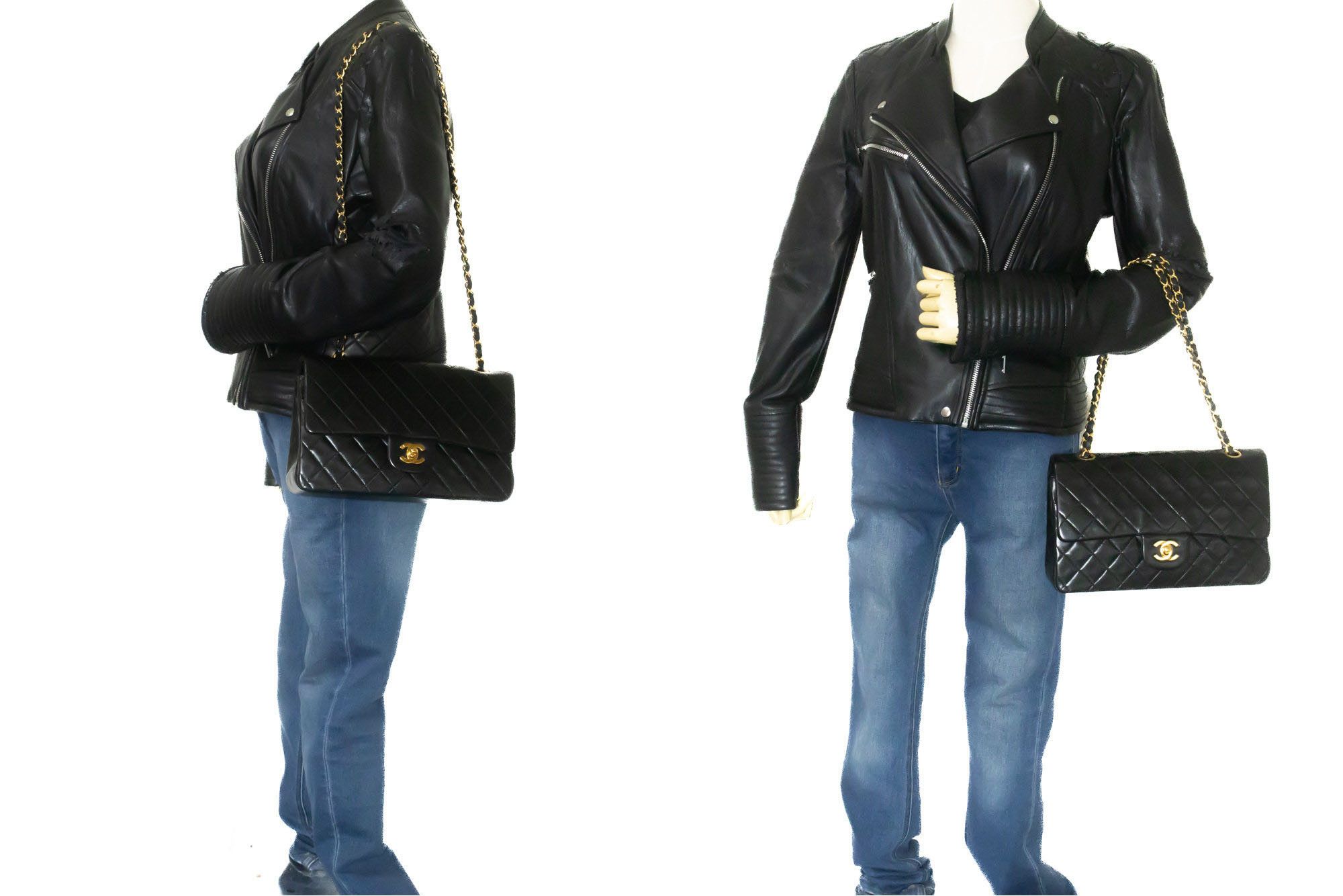 Chanel Black Leather Shoulder Bag (Pre-Owned) Size ONE SIZE - 11 Thumbnail