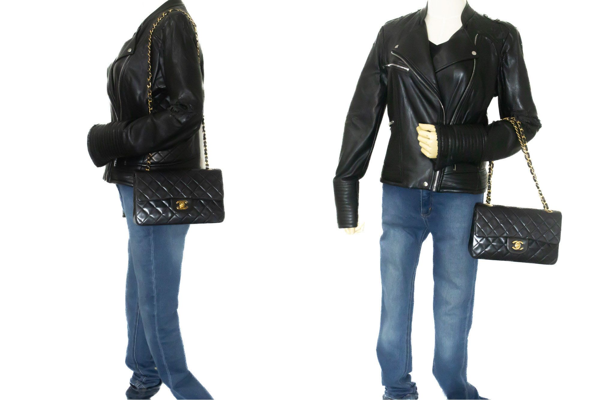 Chanel Black Leather Shoulder Bag (Pre-Owned) Size ONE SIZE - 11 Thumbnail
