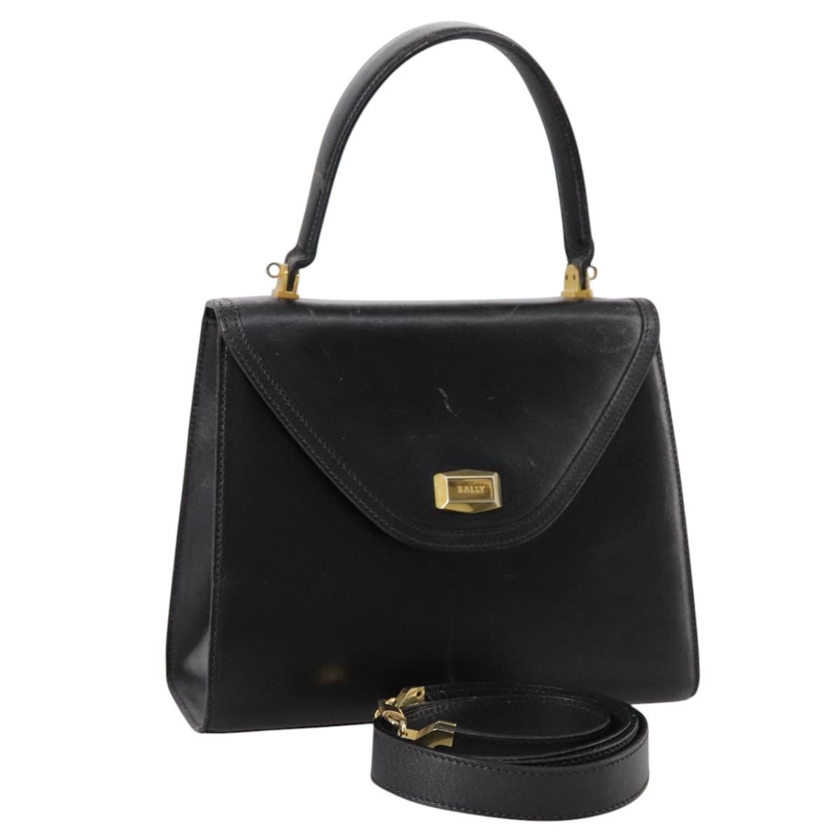 Bally Black Leather Handbag (Pre-Owned) Size ONE SIZE - 16 Thumbnail