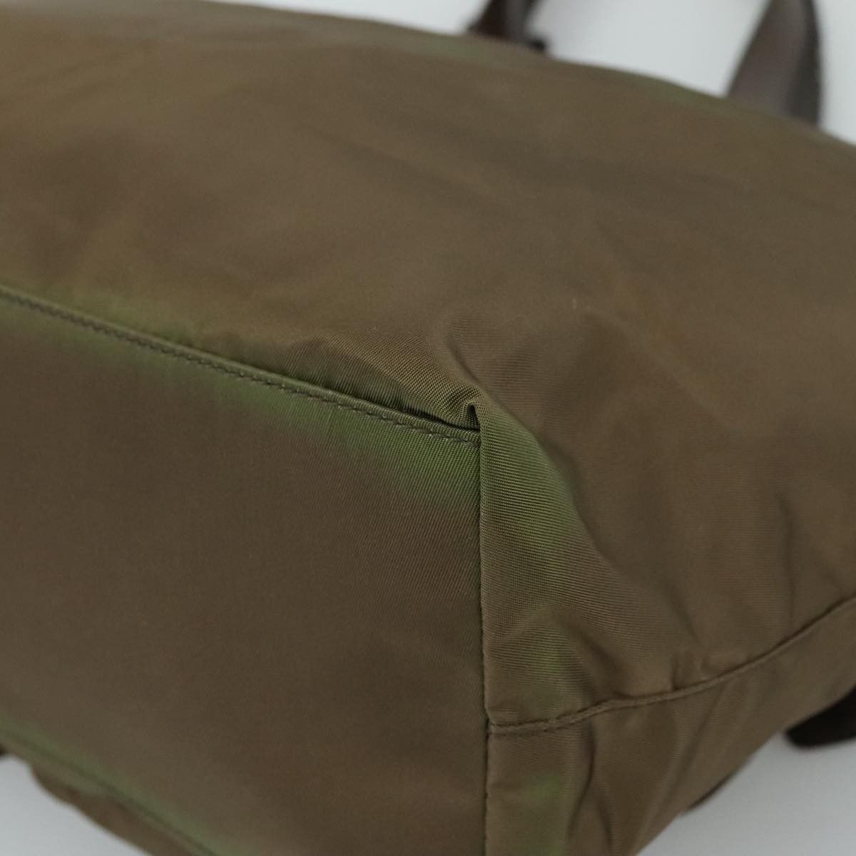 Prada Tessuto Khaki Synthetic Tote Bag (Pre-Owned) Size ONE SIZE - 9 Thumbnail