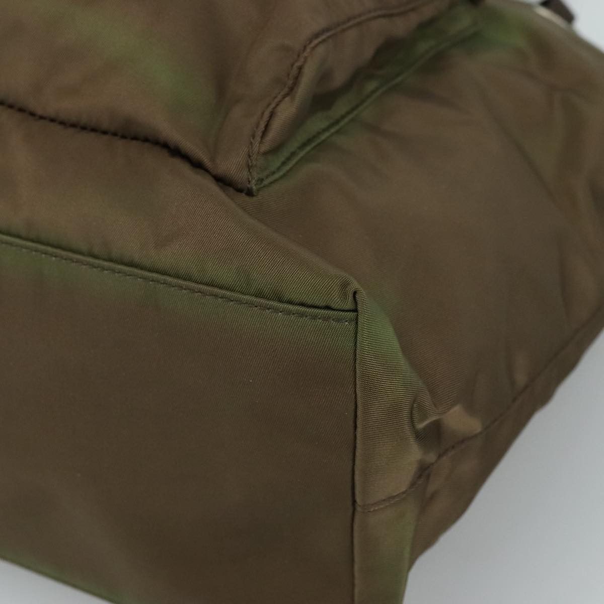Prada Tessuto Khaki Synthetic Tote Bag (Pre-Owned) Size ONE SIZE - 7 Thumbnail