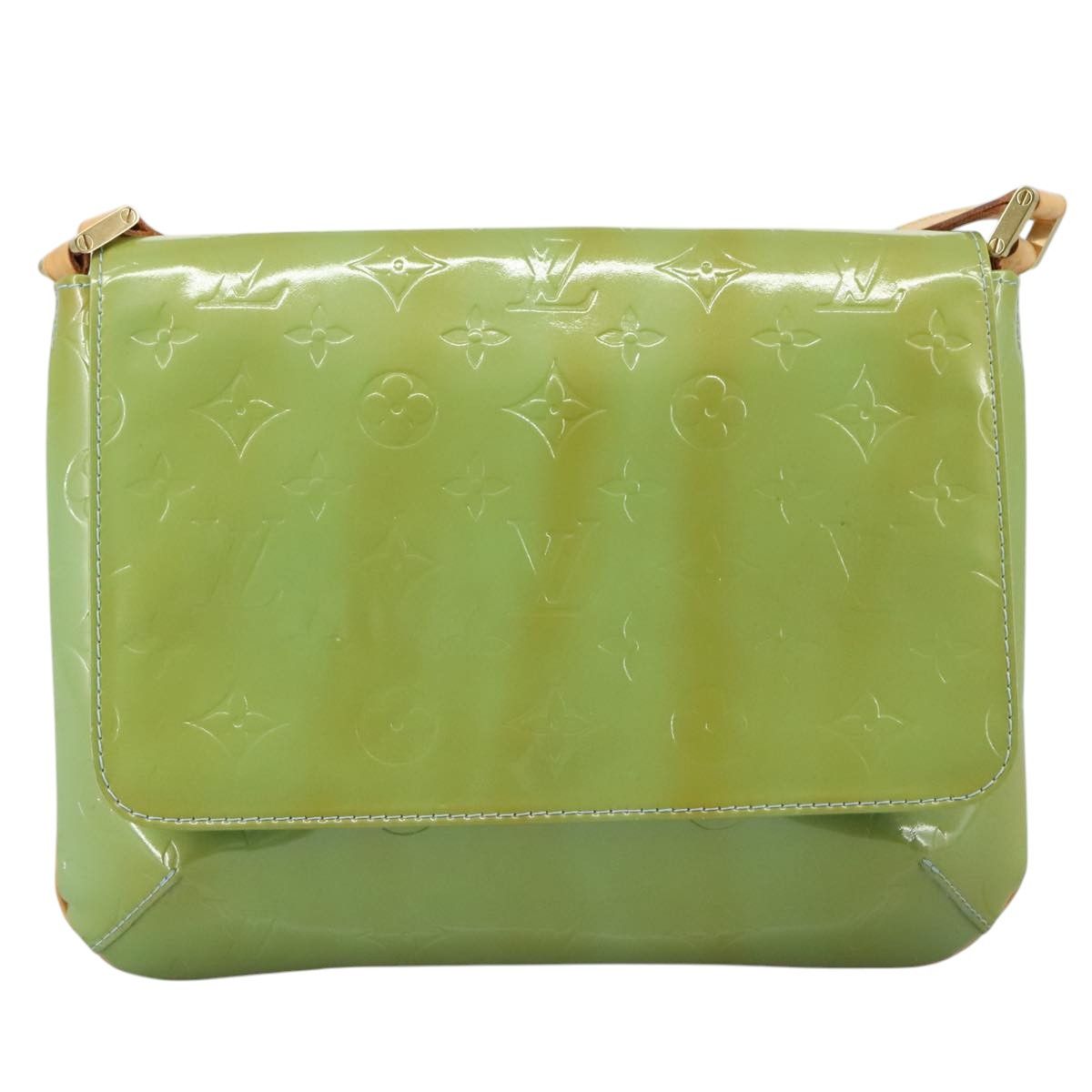 Louis Vuitton Thompson Street Green Patent Leather Shoulder Bag Size ONE SIZE - 6 Thumbnail