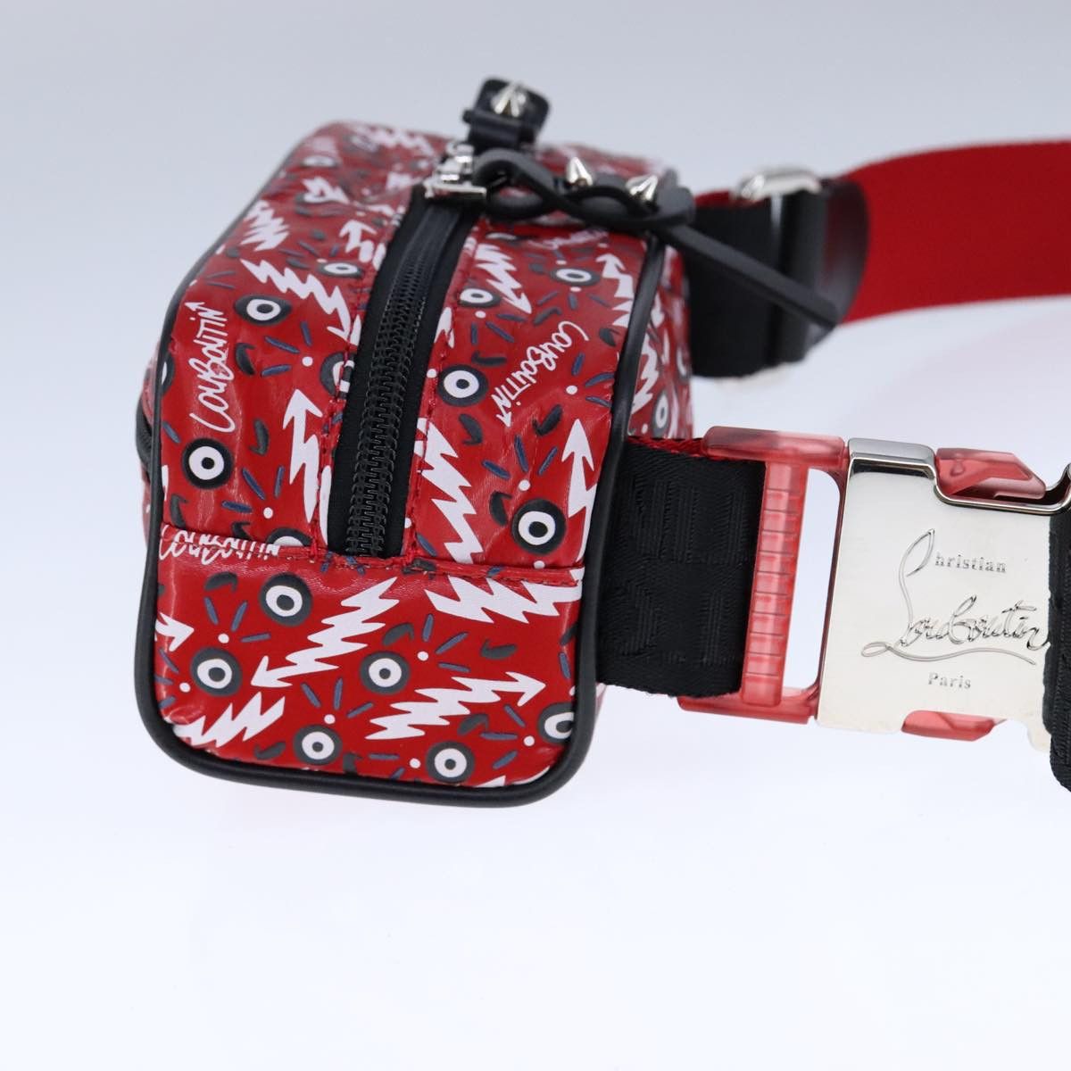 Christian Louboutin Red Synthetic Shoulder Bag (Pre-Owned) Size ONE SIZE - 3 Thumbnail