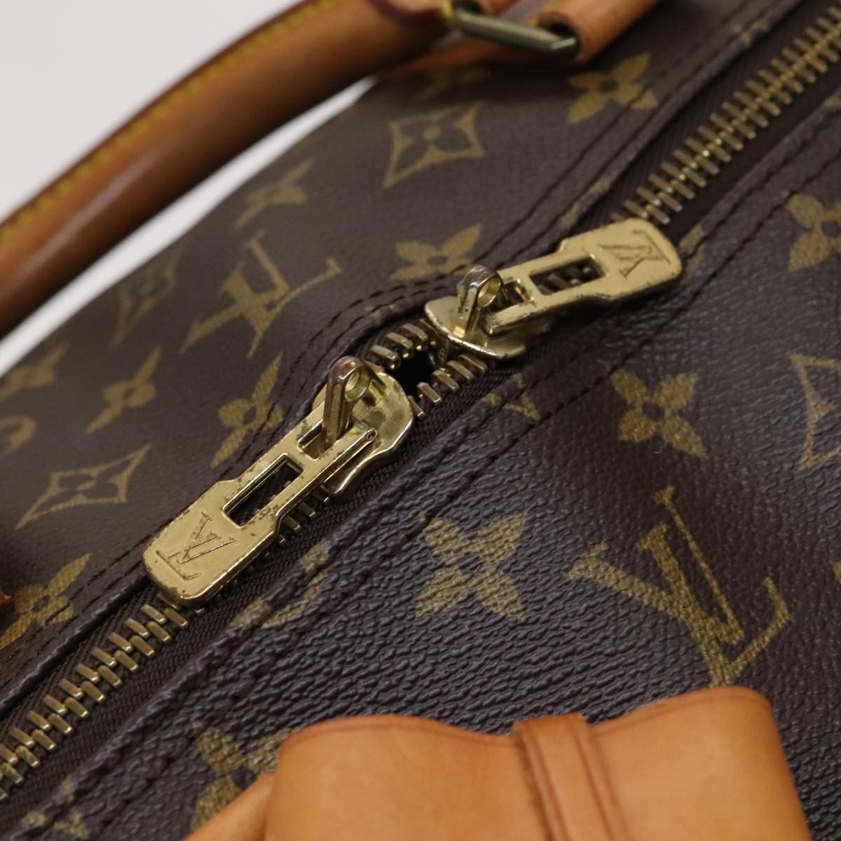 Louis Vuitton Keepall Bandoulière 60 Brown Canvas Travel Bag (Pre-Owned) Size ONE SIZE - 14 Thumbnail
