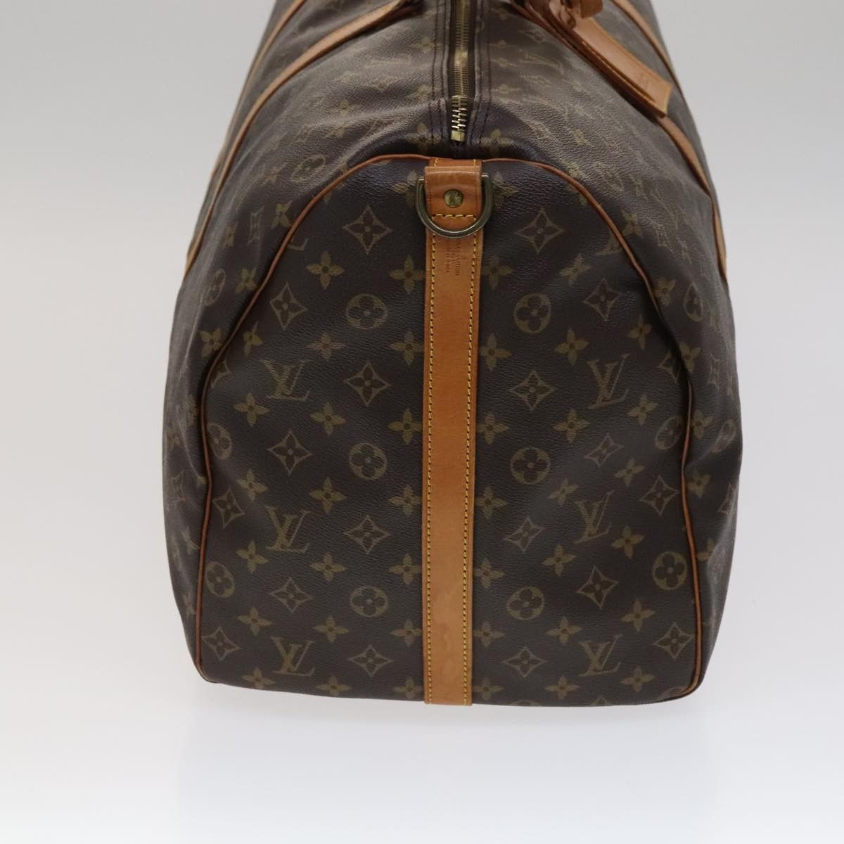 Louis Vuitton Keepall Bandoulière 60 Brown Canvas Travel Bag (Pre-Owned) Size ONE SIZE - 4 Thumbnail