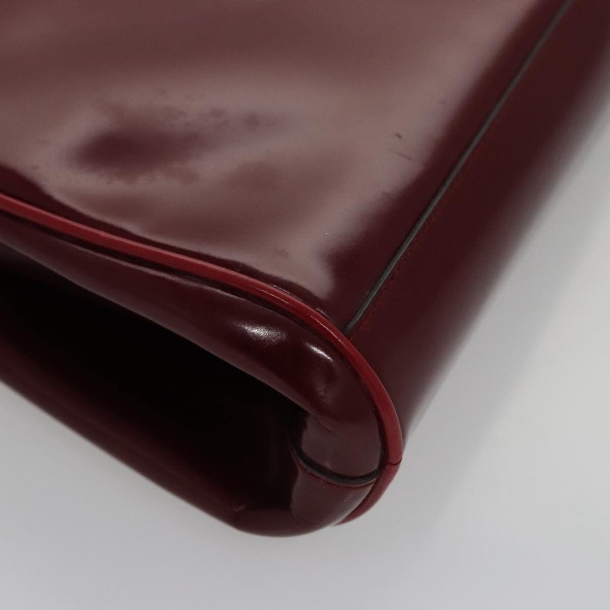 Prada Burgundy Patent Leather Handbag (Pre-Owned) Size ONE SIZE - 9 Thumbnail