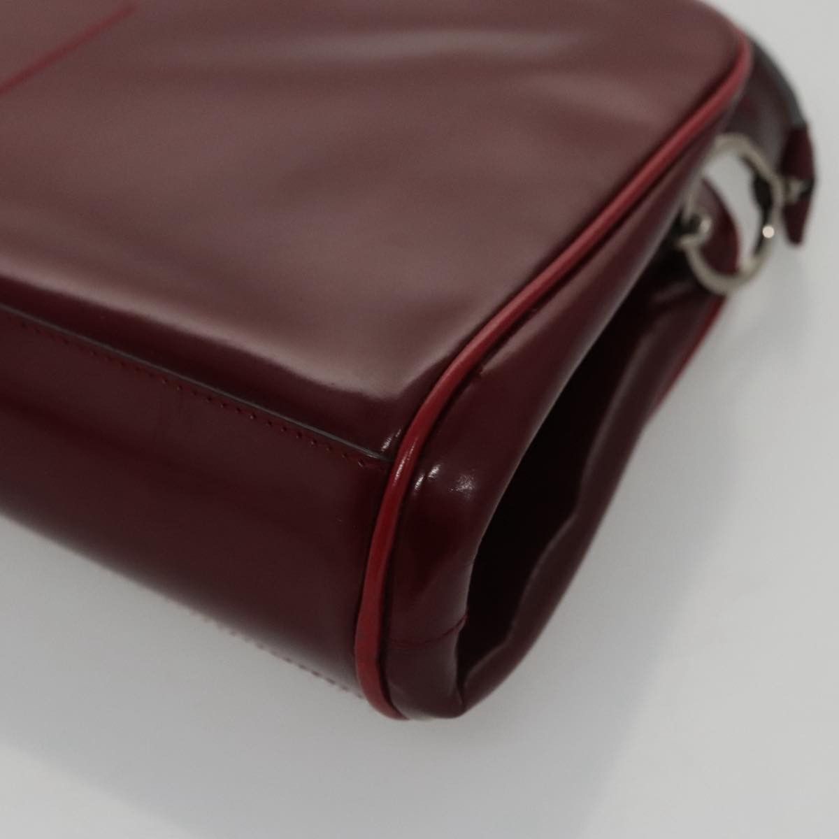 Prada Burgundy Patent Leather Handbag (Pre-Owned) Size ONE SIZE - 8 Thumbnail