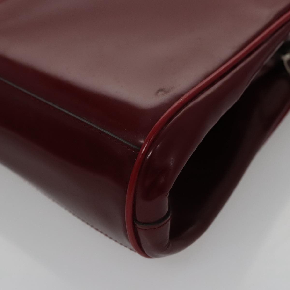 Prada Burgundy Patent Leather Handbag (Pre-Owned) Size ONE SIZE - 10 Thumbnail