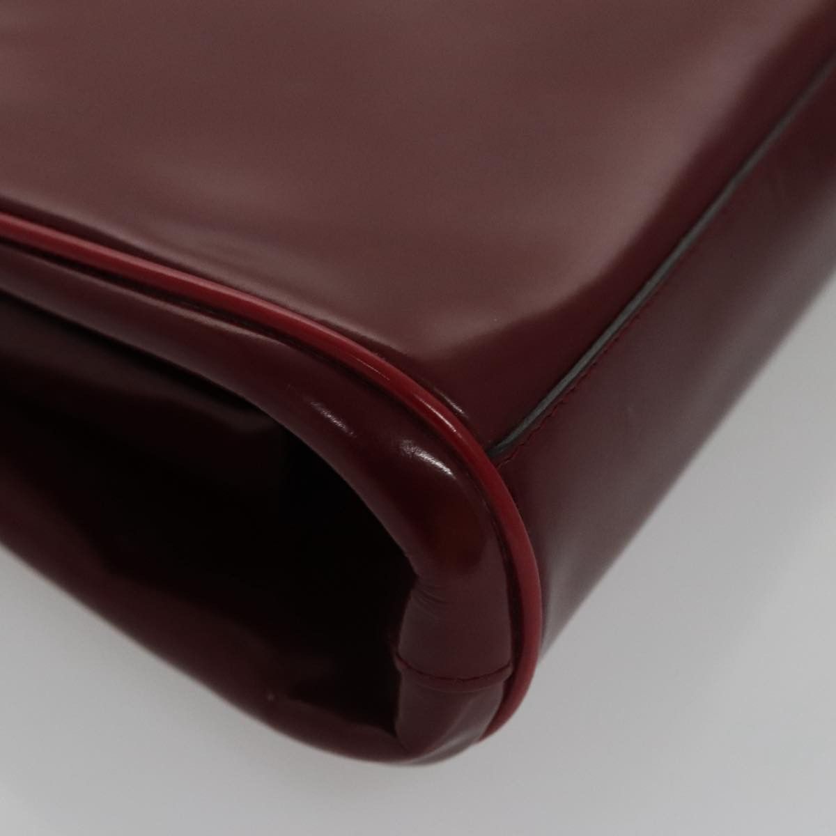 Prada Burgundy Patent Leather Handbag (Pre-Owned) Size ONE SIZE - 7 Thumbnail