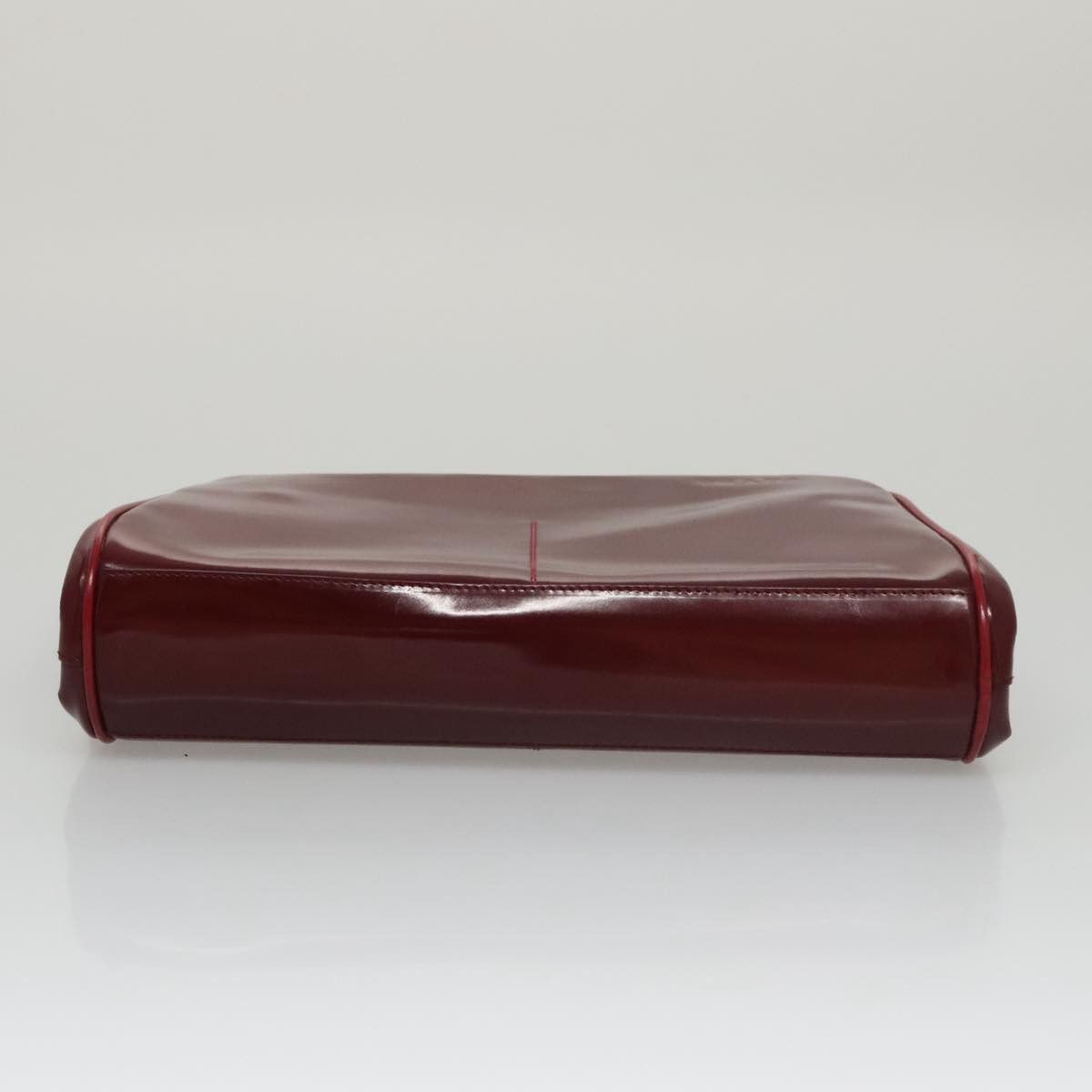 Prada Burgundy Patent Leather Handbag (Pre-Owned) Size ONE SIZE - 19 Thumbnail