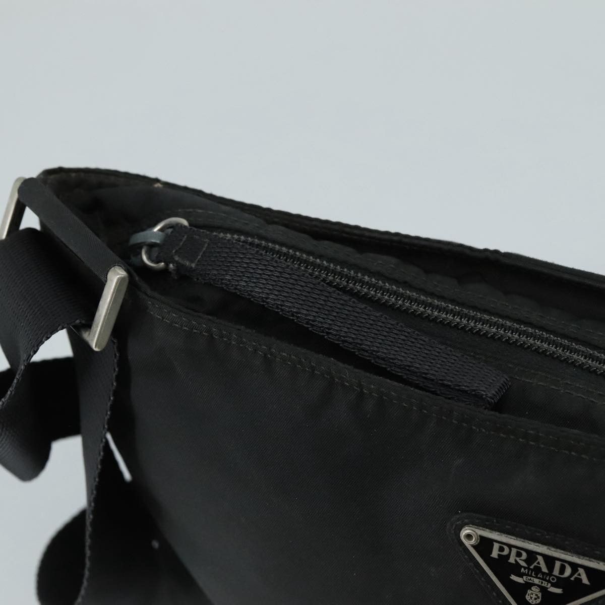 Prada Re-Nylon Black Synthetic Shoulder Bag (Pre-Owned) Size ONE SIZE - 11 Thumbnail