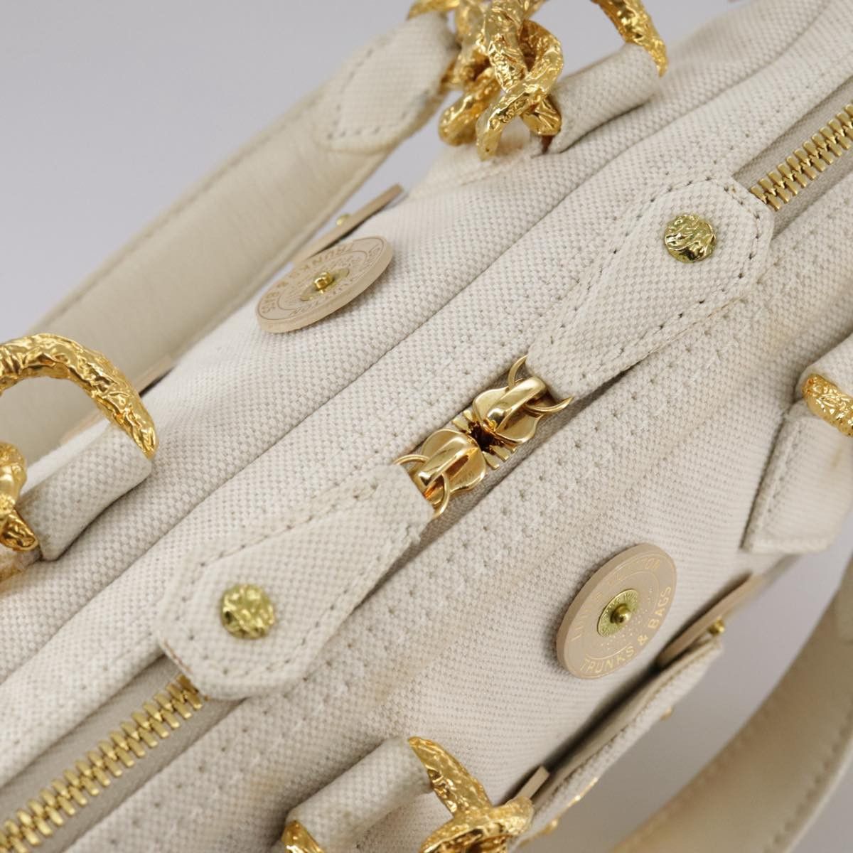 Louis Vuitton Polka Dot White Canvas Handbag (Pre-Owned) Size ONE SIZE - 11 Thumbnail