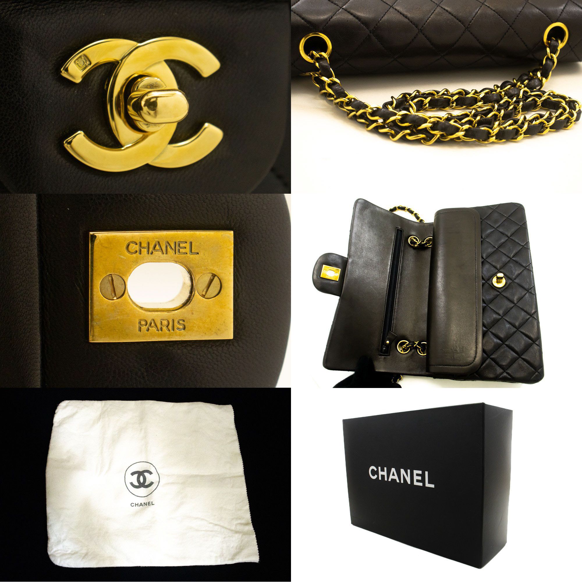 Chanel Black Leather Shoulder Bag (Pre-Owned) Size ONE SIZE - 6 Thumbnail